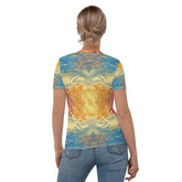 Catching Waves All-Over Print Women's Crew Neck T-Shirt - Beyond T-shirts